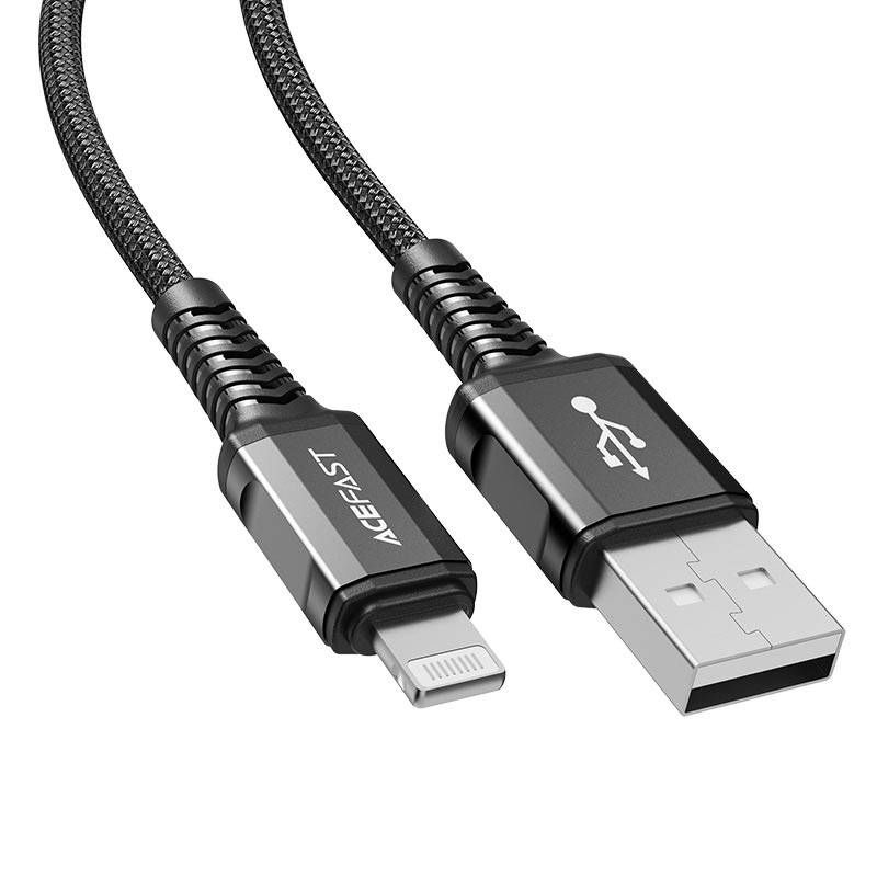 Acfast USB to Lightning Cable C1-02, 1.2m (Black)