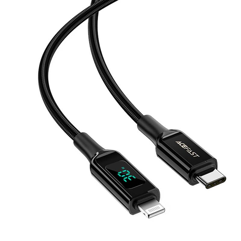 Afast USB-C to Lightning Cable C6-01, 1.2m (Black)