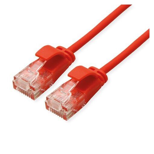 Roline Green Cat6a Network Cable, 2m, Red, U/UTP (UTP)