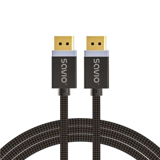 Cable Savio DisplayPort 2 m Negro