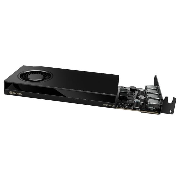 Nvidia RTX - Graphics Card - RTX A400 - 4GB GDDR6 - Low Profile PCIe 4.0 x8 - 4x Mini DisplayPort