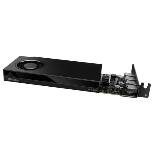 Tarjeta gráfica Nvidia RTX - RTX A400 - 4 GB GDDR6 - Perfil bajo PCIe 4.0 x8 - 4x Mini DisplayPort