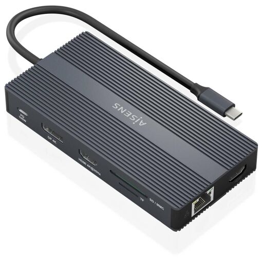 Estación de acoplamiento AISENS con cable USB 3.2 Gen 1 (3.1 Gen 1) Tipo C