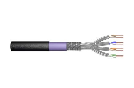 Digitus Cat7 Network Cable, 500M, Black (DK-1741-VH-5-OD)