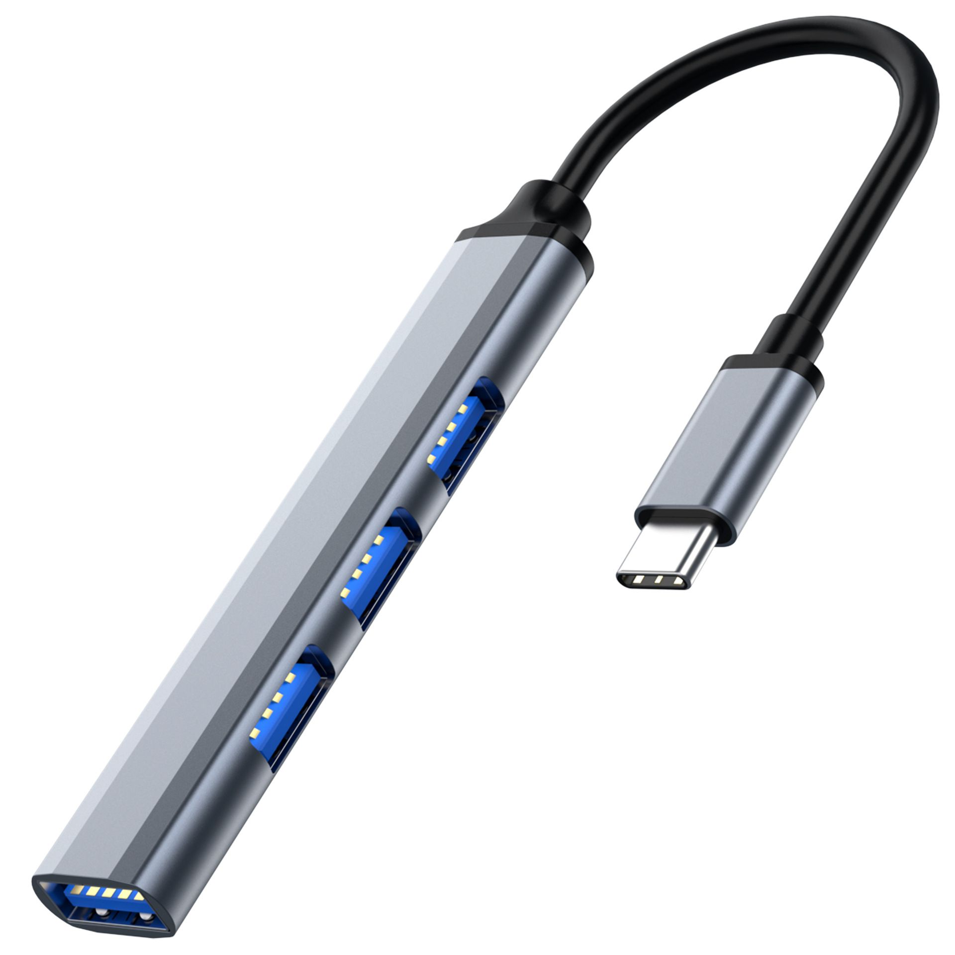 INF USB-C Hub with 4 Ports 5 Gbps Aluminum