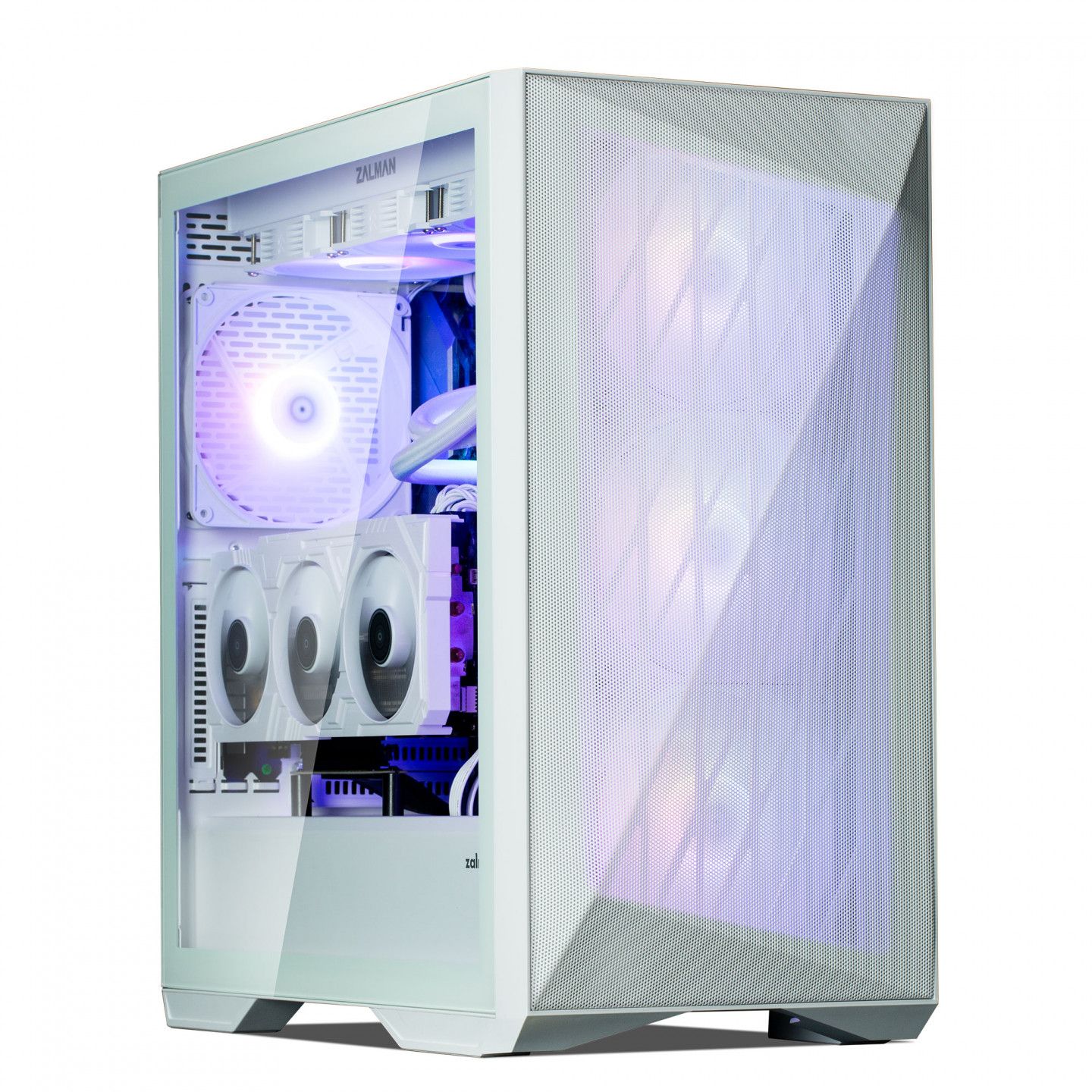 Zalman Z9 Iceberg MS RGB Mid-Tower E-ATX Case with Glass Panel