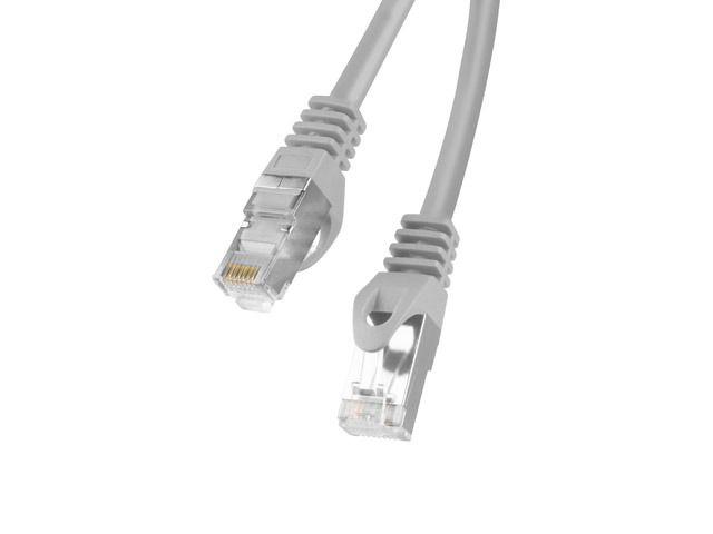 LANBERG Cat6 Gray Ethernet Cable, 10ft (PCF6-10CC-1000-S)
