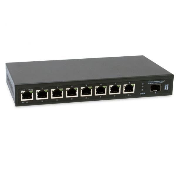 LevelOne GEP-0925 2.5G Ethernet Switch (100/1000/2500) with PoE, Black