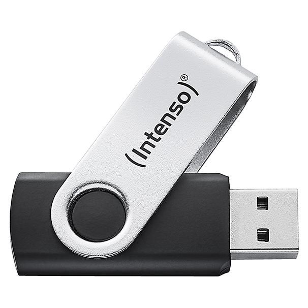 Intenso USB Office Line Flash Drive, 256GB, USB-A, 3.2 Gen 1x1, Black-Silver