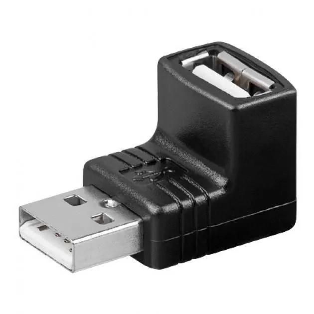 Adaptadores USB 2.0 MANHATTAN - Alta Velocidad - Paquete de 10 (Conector USB 2.0 Tipo A 90°) 