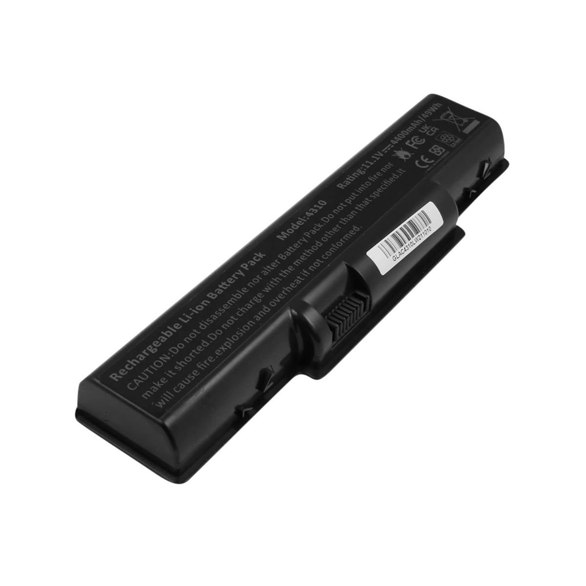 Batería de reemplazo Avizar para Acer Aspire 4310, Li-ión 11,1V 4400mAh (49Wh), Negro