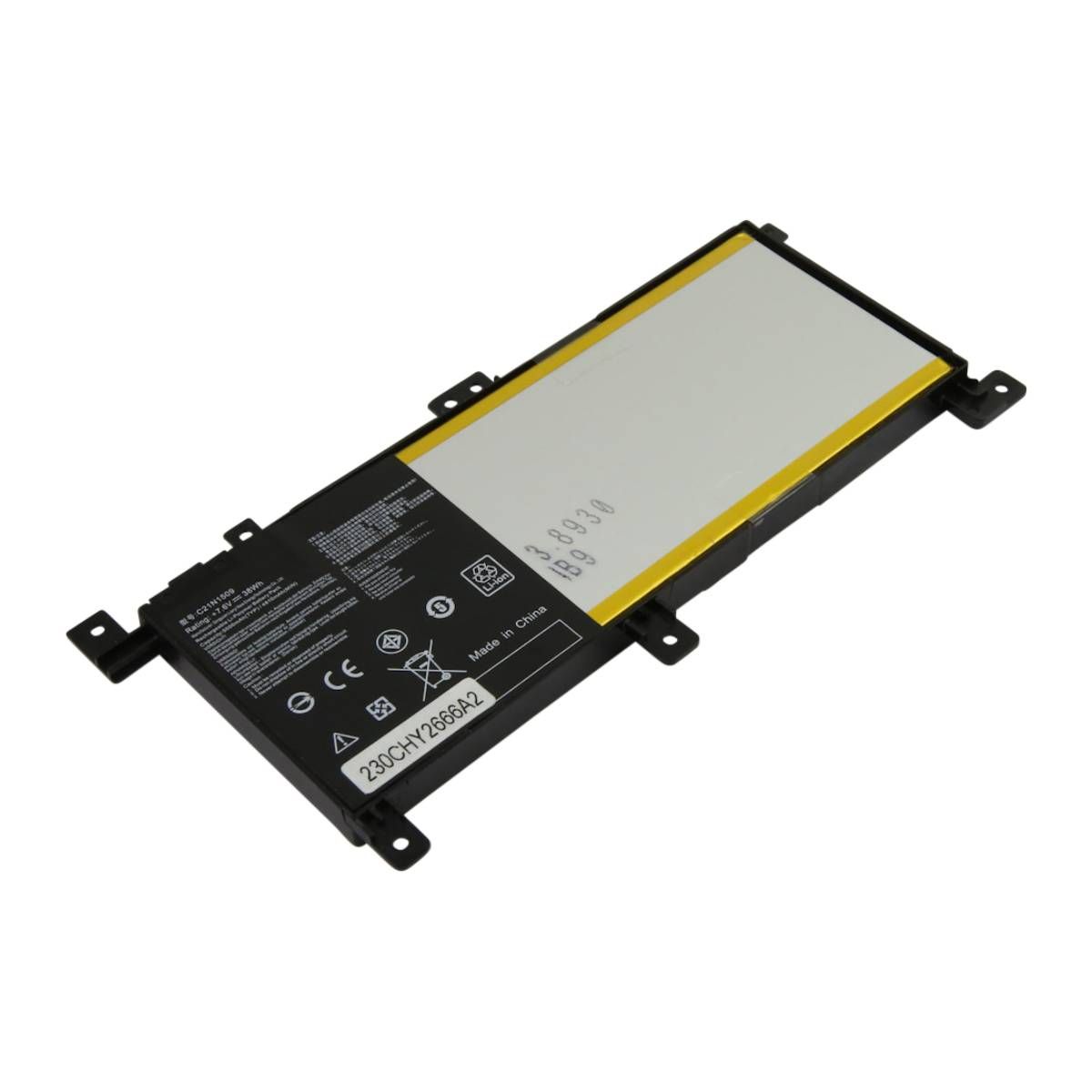 Batería para ASUS X556UB - 7,6V, 4850mAh Li-Polímero, Negro (Reemplazo Avizar C21N1509)
