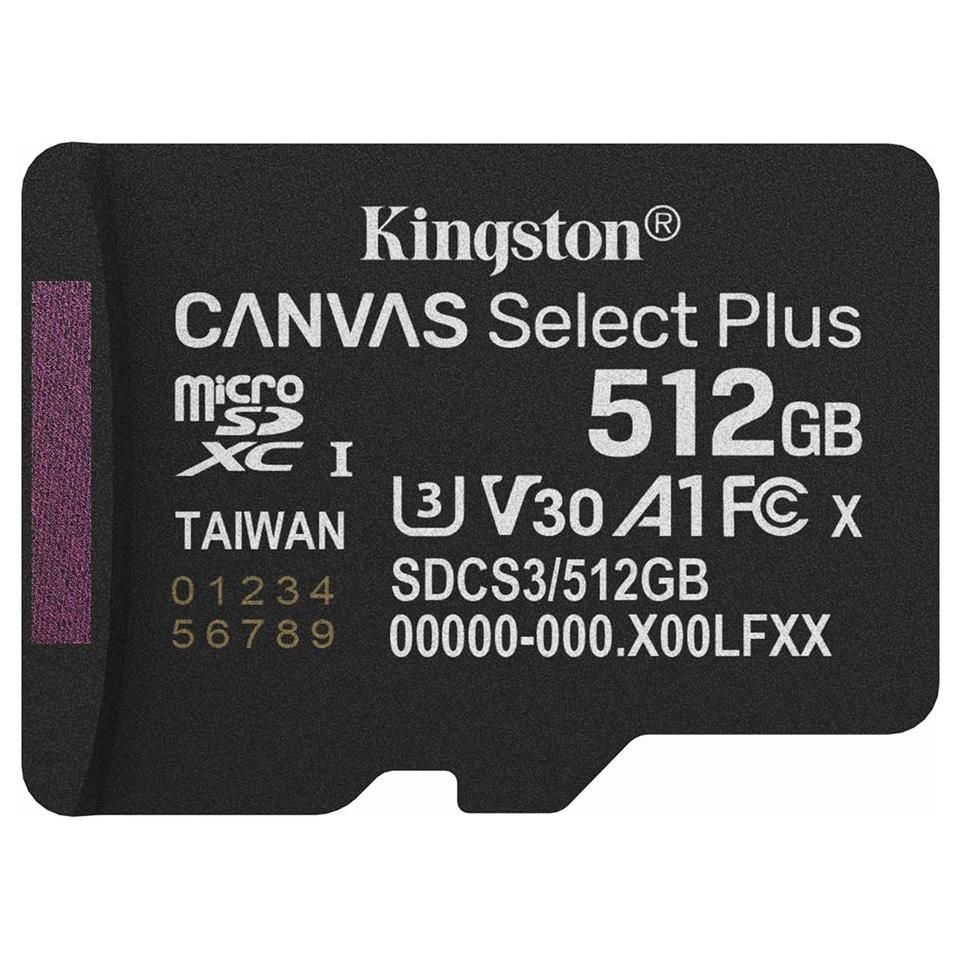 Kingston Canvas Select Plus - 512GB Flash Memory Card