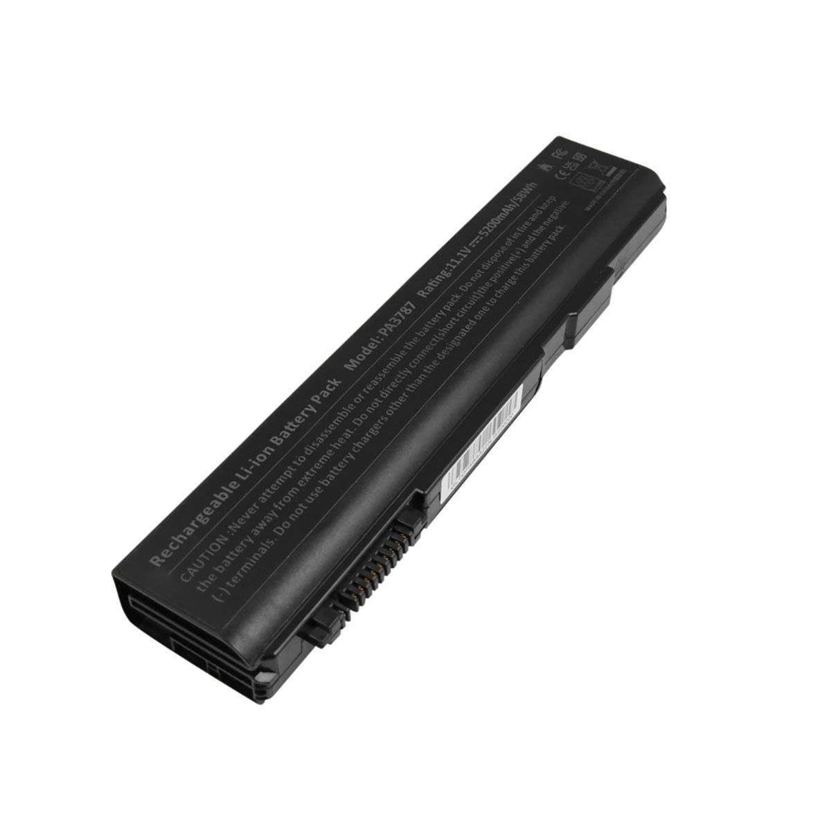 Batería Li-ión 11.1V Avizar para portátil Toshiba Satellite Pro S500, Negra