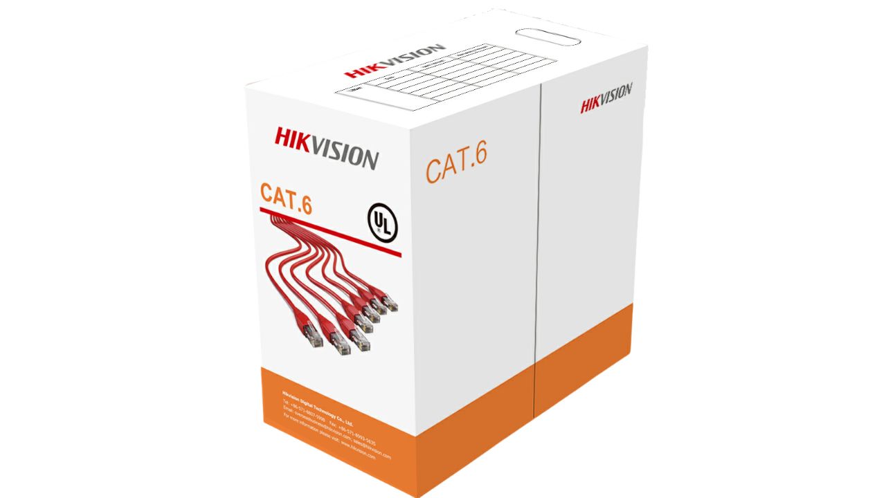 Hikvision Cat6 U/UTP Network Cable, 305m, Orange
