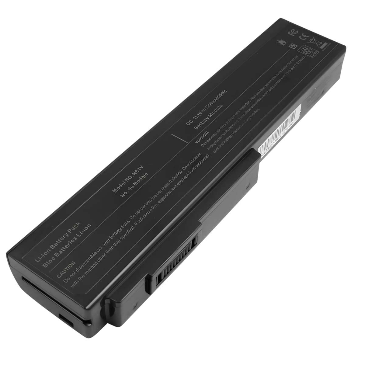 Avizar Replacement Battery for Asus G50/M50 Li-ion 11.1V 5200mAh 58Wh Black