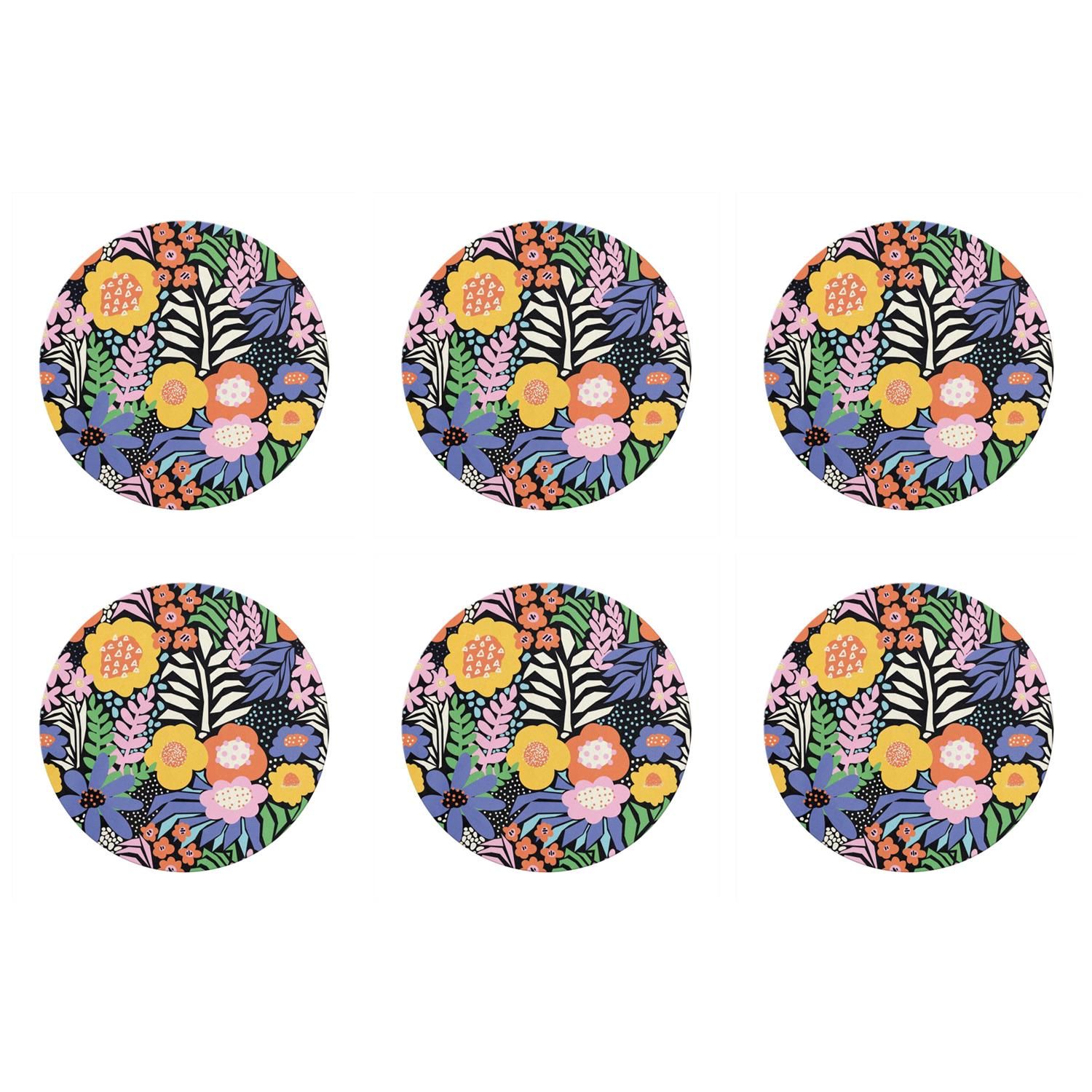Kit de 6 Alfombras para Ratón Miquelrius Jardín Floral (Diámetro 20 cm)