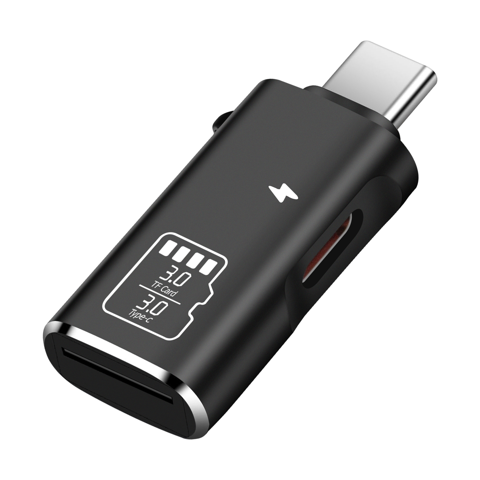 LinQ Micro-SD to USB-C Reader with 5Gbps Transfer and 10W USB-C Charging