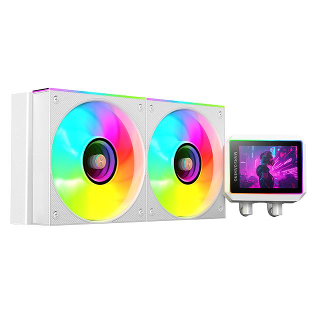 Mars Gaming ML-VISIONII240W All-in-One Liquid Cooler 12cm White