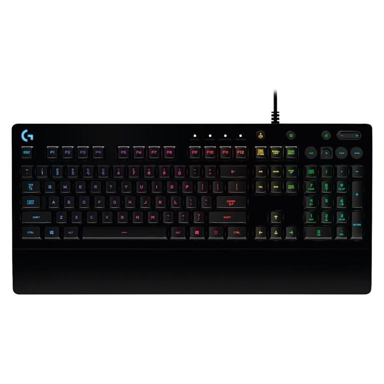Logitech Prodigy G213 Keyboard - Backlit - USB - Switzerland - Black