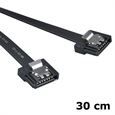 Adaptador de cable AKASA SATA - 2x conector de 7 pines - 30 cm Negro