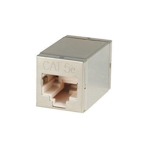 Conector de red Lindy - RJ-45 (F) a RJ-45 (F) - 1,8 cm - STP - CAT 5e