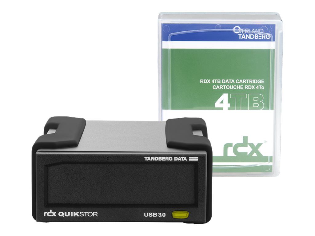 Overland-Tandberg RDX QuikStor 4TB External Hard Drive
