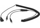 DACOMEX 2xJack 3.5mm Headset Quick-Disconnect Cable