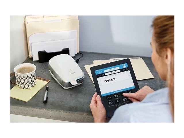 Dymo LabelWriter Wireless Label Printer - Direct Thermal Roll - 62mm - 600 x 300 dpi - Up to 71 labels/minute - 1 Tray - USB, Wi-Fi - White