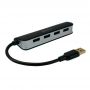 Connectland 4-Port USB 3.0 Hub - Black