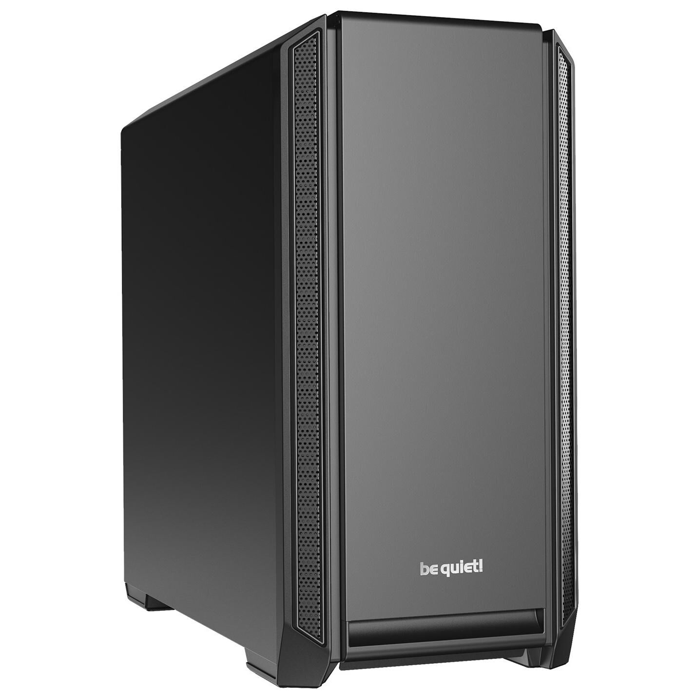 be quiet! Silent Base 601 Noir  Boîtier PC ARGB, Mini ITX / Micro ATX / ATX / E-ATX, 2 ventilateurs Pure Wings 140 mm