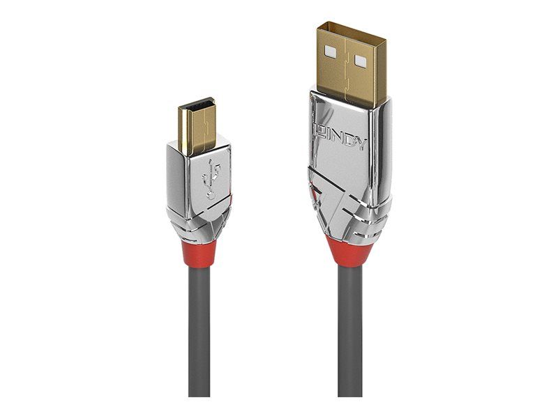 Lindy USB Cable - 7.5m, Round, Grey