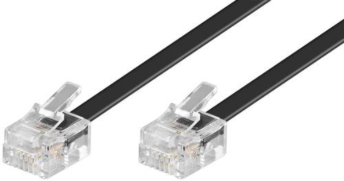 Wentronic Phone Cable - 15m, Black