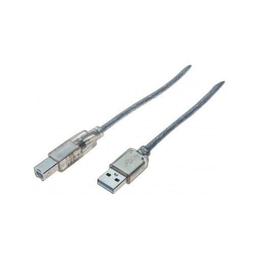 Dexlan USB 2.0 Cable - Transparent, 3m