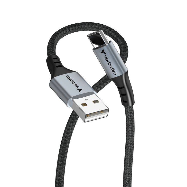 Verbatim USB 2.0 Cable, 1.2m, USB A to USB C, Black