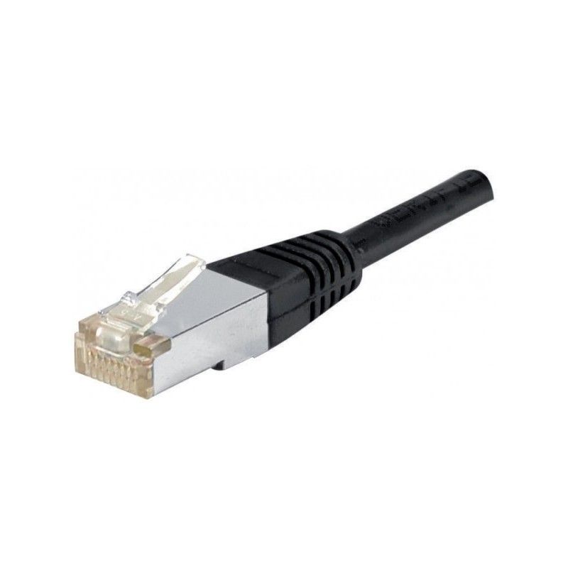 Dexlan RJ45 Cat 6A UTP Cable - Black, 0.3m