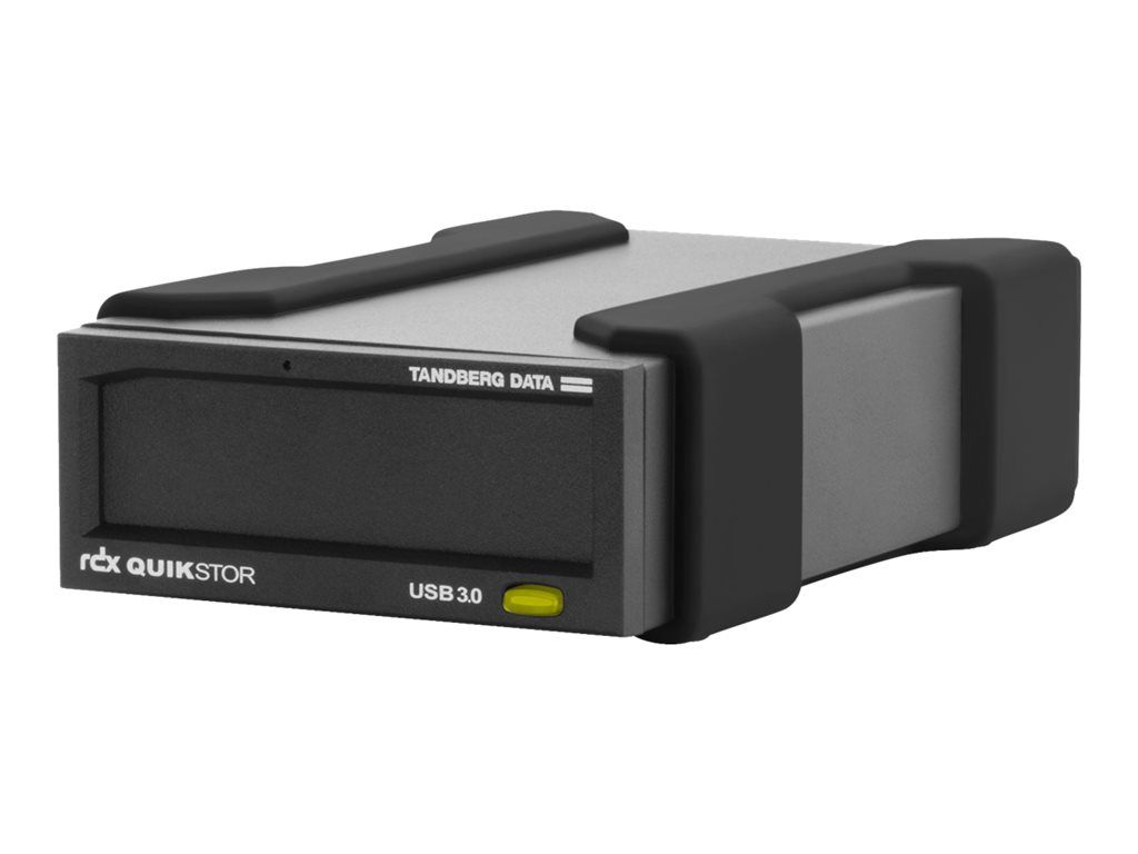 Tandberg Data RDX QuikStor - Disk Drive - RDX Cartridge - SuperSpeed USB 3.0 - External - with 5 TB Cartridge