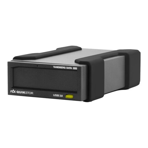 Tandberg Data RDX QuikStor - Disk Drive - RDX Cartridge - SuperSpeed USB 3.0 - External - with 5 TB Cartridge
