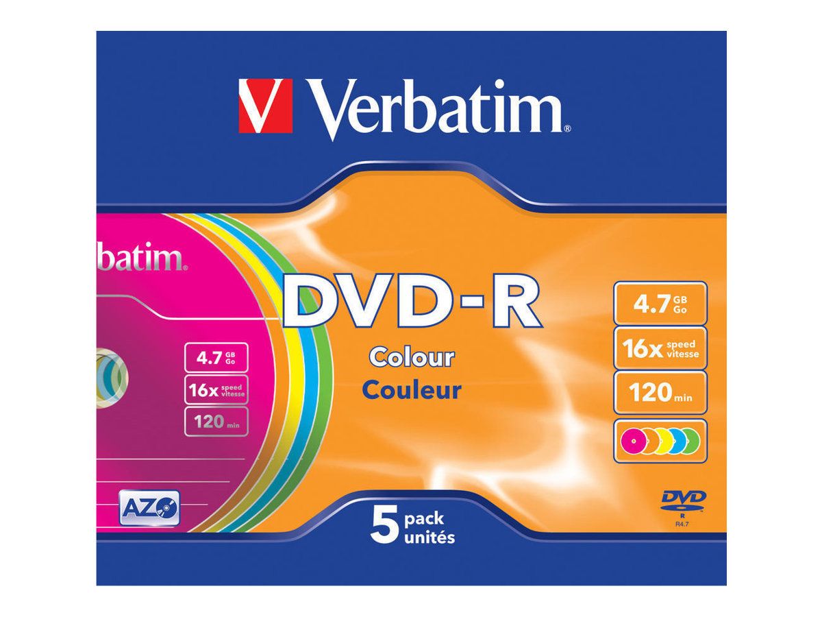 Verbatim 5x DVD-R 4,7 GB 16x