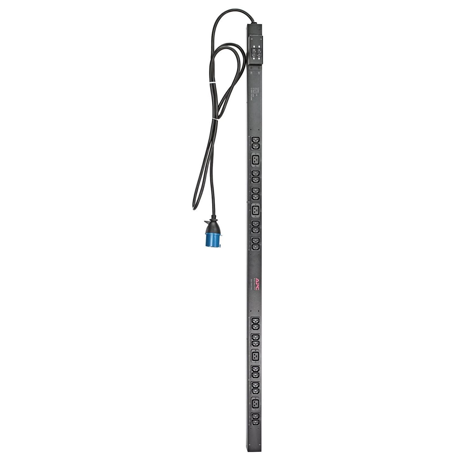 APC Zero U Rack PDU - Power Distribution Unit (Rack-mount) - 230V AC - IEC 60309 Input - 24 Output Connectors (IEC 60320 C13, C19) - 0U - 3.1A