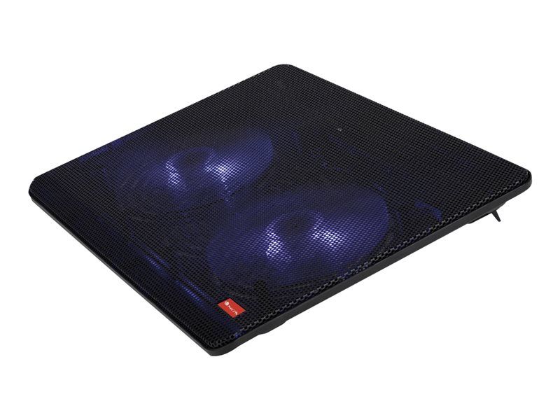 NGS Technology 15.6" Laptop Cooling Stand with Blue LED Light, Black