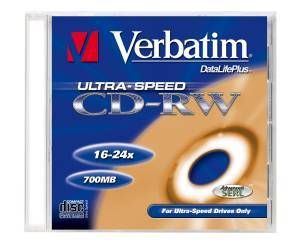 Verbatim DataLifePlus 5x CD-RW - 700MB - 16-24x