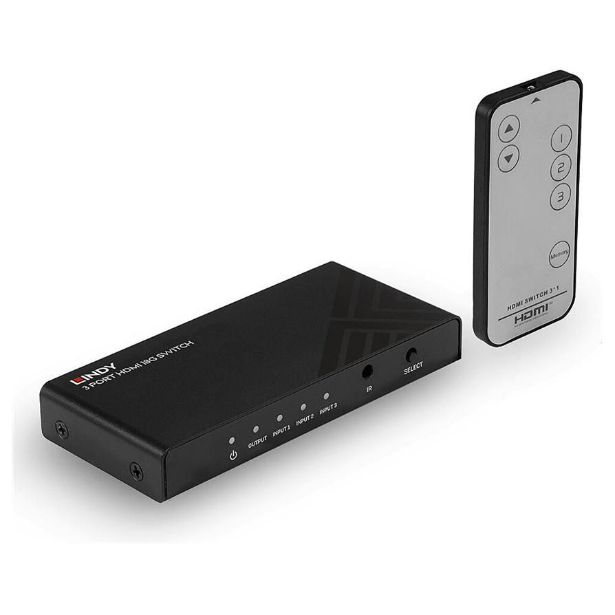 Lindy 3-Port HDMI 18G Switch