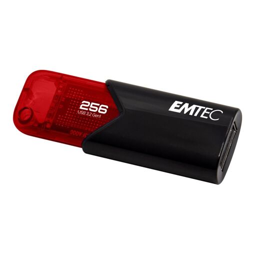 Dexxon Click Easy 3.2 USB Flash Drive - 256GB - USB 3.2 Gen 2 - Red