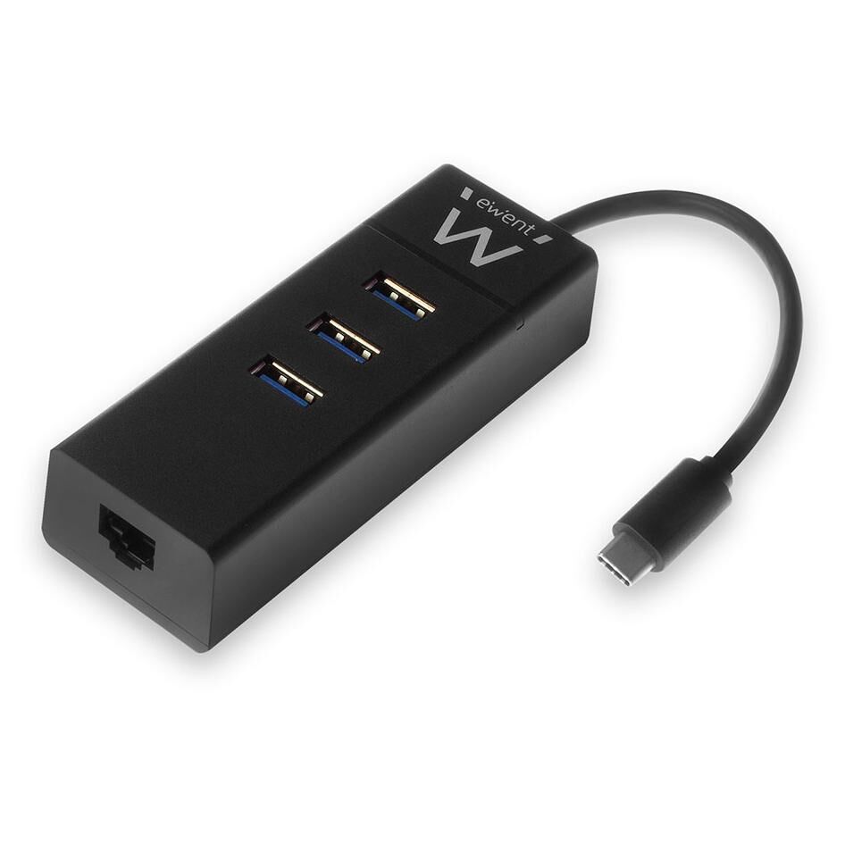 Ewent USB 3.2 Gen 1 (3.1 Gen 1) Type-C Docking Station - Black