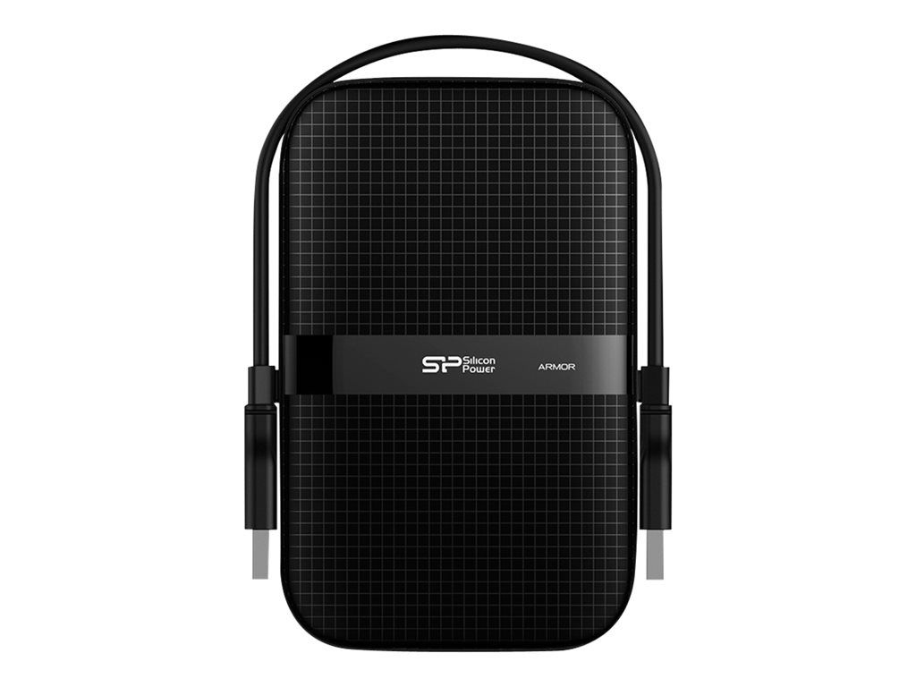Silicon Power Armor A60 - Disco duro externo de 2 TB - 2,5" - USB 3.2 Gen 1 - Negro