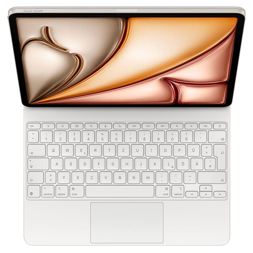 Apple Magic Keyboard - White German QWERTZ for 13-inch iPad Air (M2, M3)