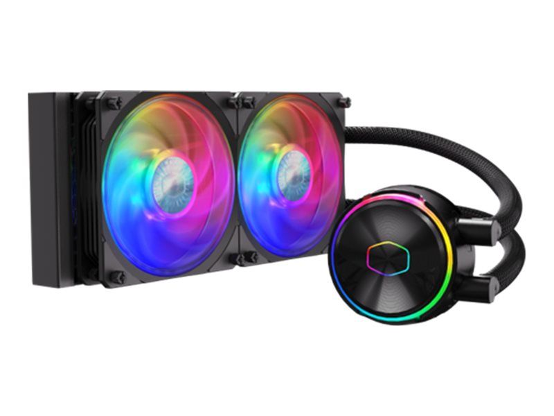 Cooler Master MasterLiquid PL240 FLUX Liquid CPU Cooler - 240mm Radiator