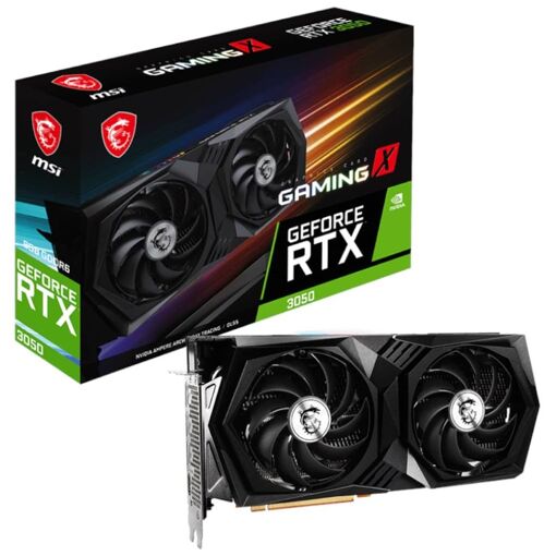 Carte graphique MSI GeForce RTX 3050 GAMING X 8 Go - Performance inégalée pour le jeu et le streaming