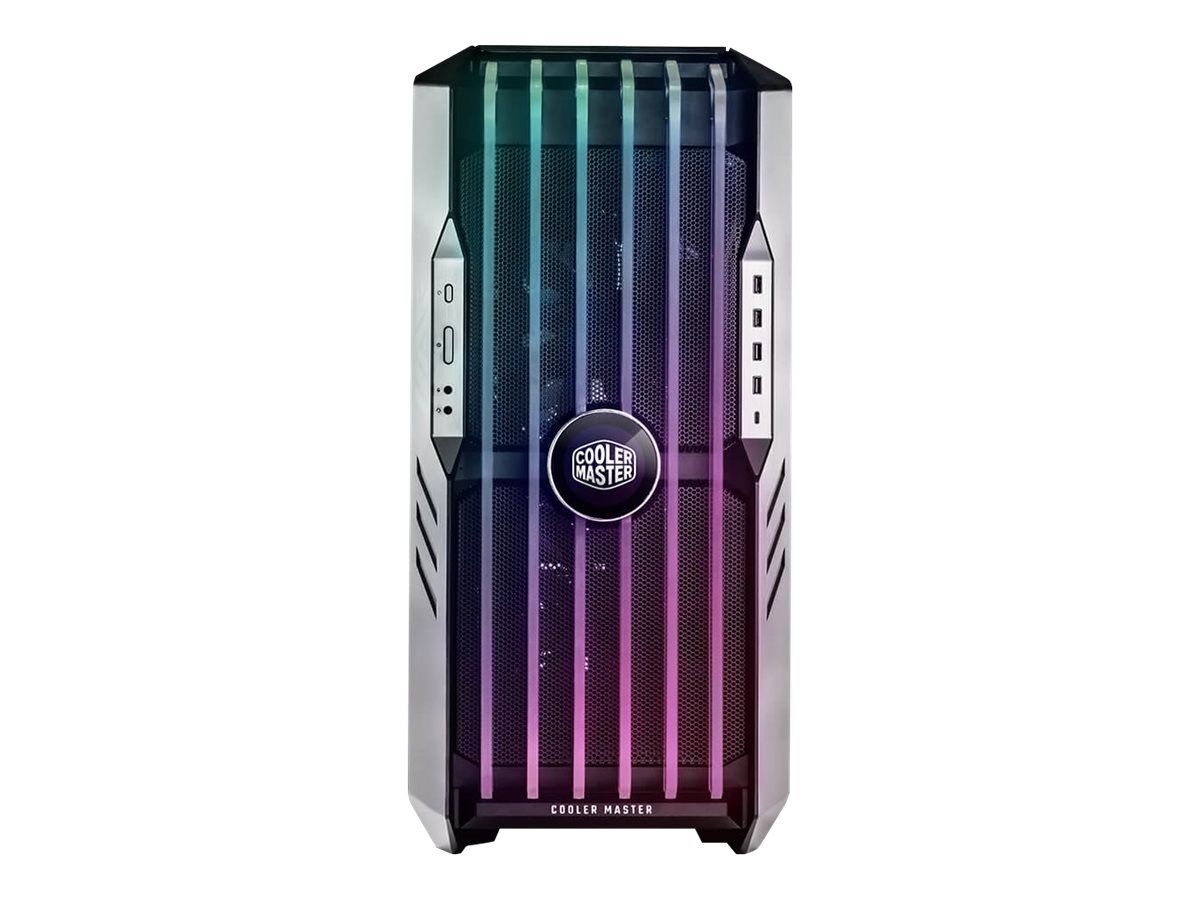 Cooler Master HAF 700 EVO - Windows-side Panel - Tempered Glass - No Power (ATX) - Titan Gray - USB/Audio